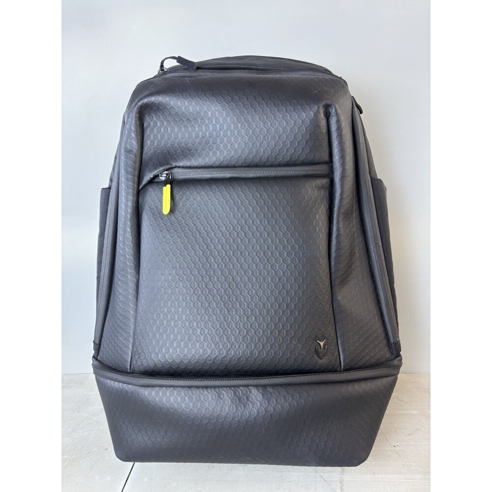 VESSEL Signature Backpack Bag Synthetic Leather Black TENNIS Laptop READ
